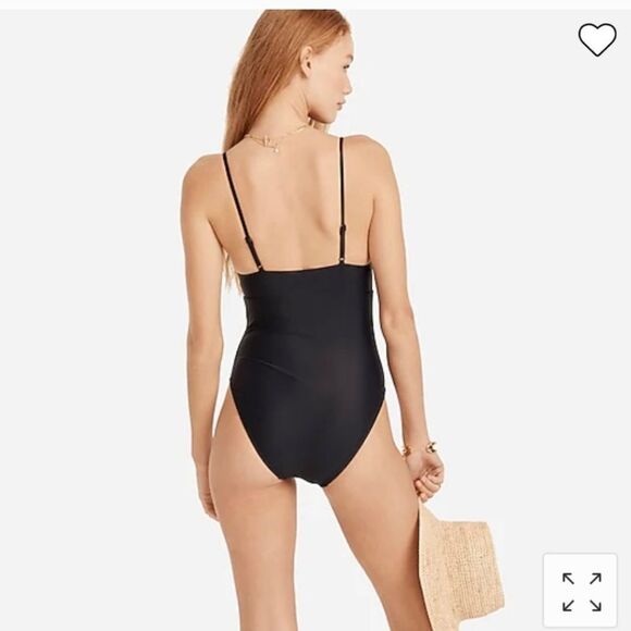 J Crew Navy One Piece Swimsuit, Sz 16, Like New - Picture 8 of 9
